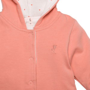 Bess Organic | Jacket Hoody Reversible-Rose - Afbeelding 3