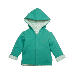 Bess Organic | Jacket Hoody Reversible-Green